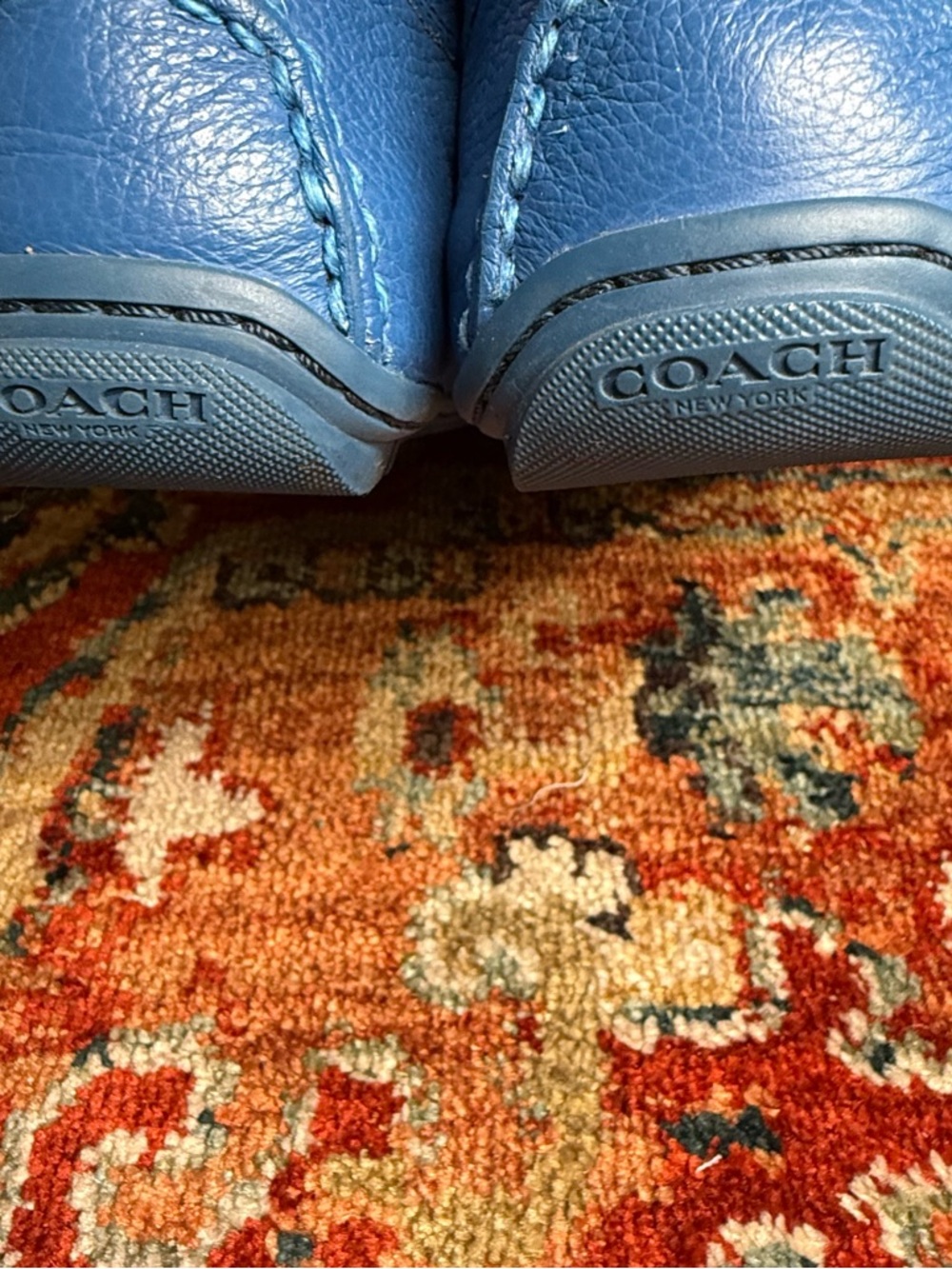 COACH BLUE ONLY Penny Loafers excellent condition size 8 - Picture 4 of 4